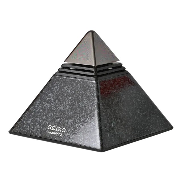 German-Speaking Pyramid Talking Clock from Seiko, 1980s For Sale