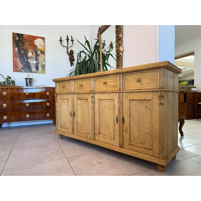 Rustic Farmhouse Chest of Drawers in Spruce Wood For Sale - Image 16 of 16