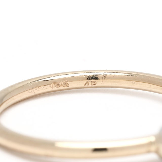 Early 21st Century Diamond Twin Round Open Band Ring, 18k White & Yellow Gold, Ring Size 4.75 For Sale - Image 5 of 6