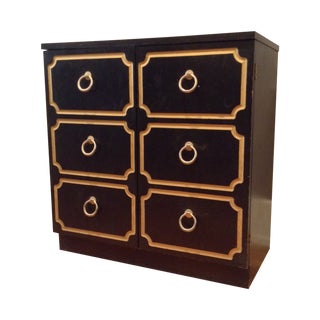 Dorothy Draper Style Two-Door Cabinet For Sale