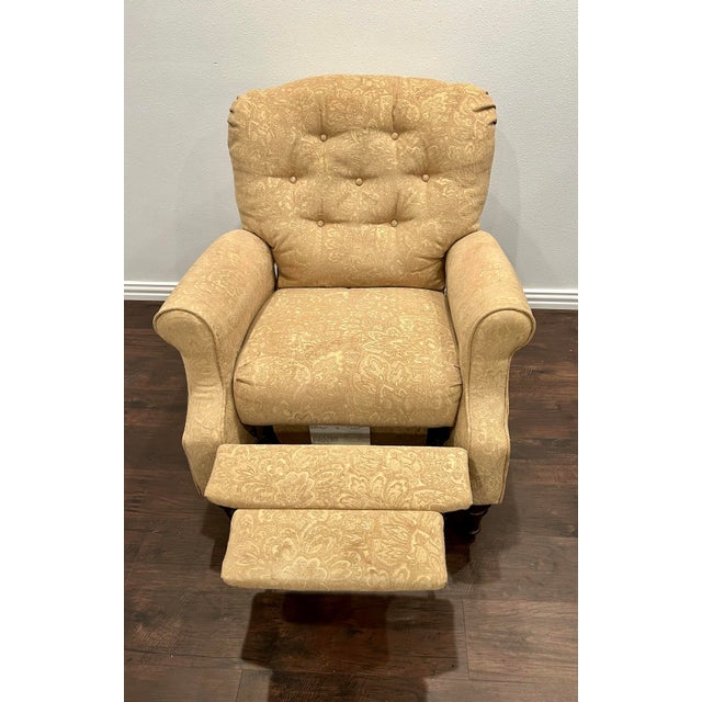 Beatrice High Leg Upholstered Recliner by Lane Furniture For Sale In Dallas - Image 6 of 9