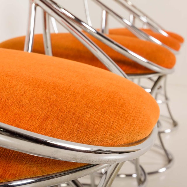 Italian Space Age Dining Table with Chairs by Giotto Stoppino, 1970s, Set of 5 For Sale - Image 15 of 18