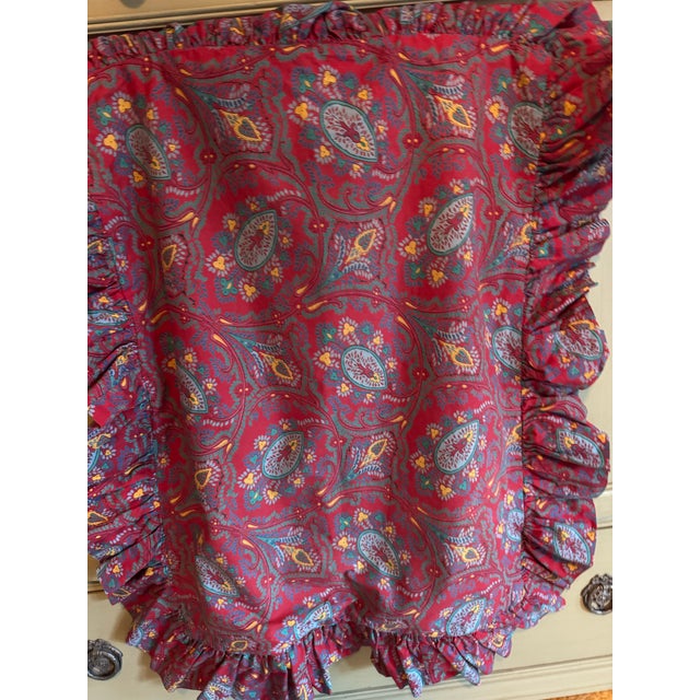 Ruby Red Pierre Deux Vintage Fabric and Accessories For Sale - Image 8 of 8