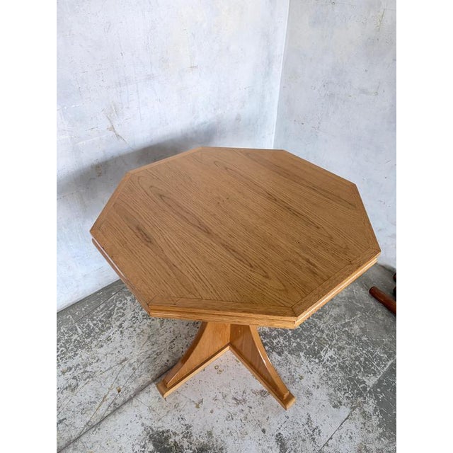 Arts & Crafts Octagonal Oak Coffee Table For Sale - Image 4 of 10