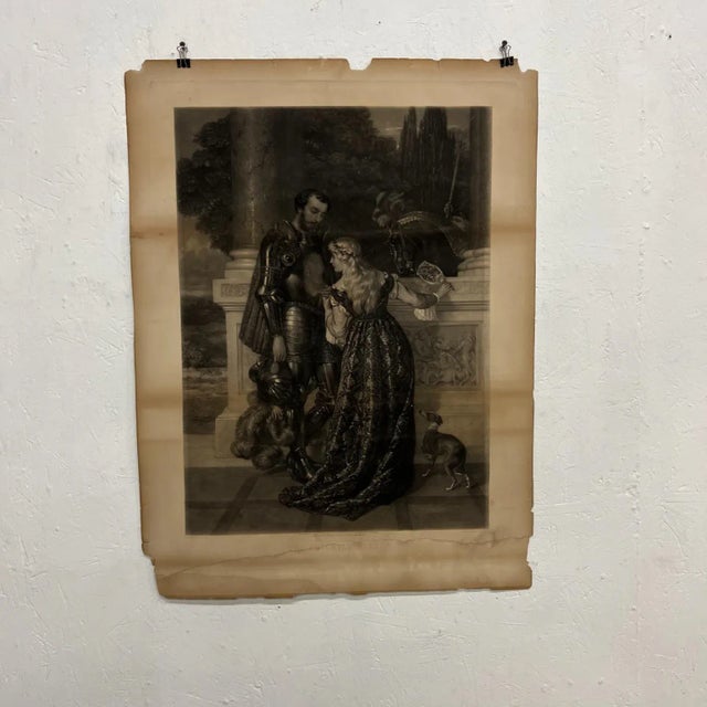 AMBIANIC presents The Nightly Mirror Art painted by P R Morris Publisher George Stinson and CO Portland, Maine 1887 24 x...