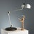 Topo' lamp model, designed by Joe Colombo and produced by Stilnovo in the 1960s. Made of painted aluminum and chromed...