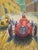 Iryna Kirichenko Car Racing Scene — Original Oil Painting on Canvas For Sale - Image 6 of 8