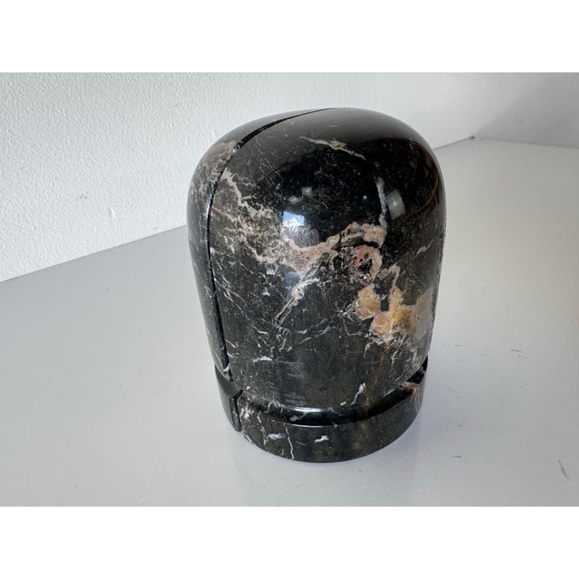 1980s Vintage Carved Marble Bookends – A Pair For Sale - Image 4 of 12