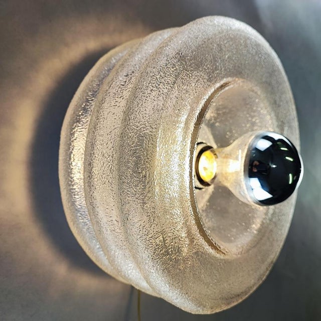 Italian Doughnut Wall Lights, 1970s, Set of 2 For Sale - Image 6 of 10