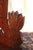 Brown 1920s Folk Art Dark Walnut Corner Shelf With Gothic Floral Details For Sale - Image 8 of 15