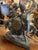 Silver Napoleon III Three-Piece Mantelpiece Set in Spelter with Bronze Patina, 1870, Set of 3 For Sale - Image 8 of 11