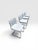 1970s Vintage Set of Four Chrome Cantilever Dining Chairs With White Woven Rattan Backs For Sale - Image 5 of 11