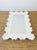 Postmodern Vintage 1980s White Ruffled Carved Look Molded Fiberglass Wall Mirror Serge Roche Style For Sale - Image 3 of 7