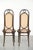 Vintage Long John High Back Bentwood Chairs with Webbing Seats from Thonet, Set of 6 For Sale - Image 4 of 17