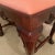 1980s Georgian Furnishing Co. Carved Mahogany Queen-Anne 6-Leg Bench With Coral Fabric For Sale - Image 6 of 10