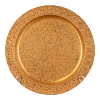 Tiffany Studios New York Bronze Doré Plate or Charger For Sale