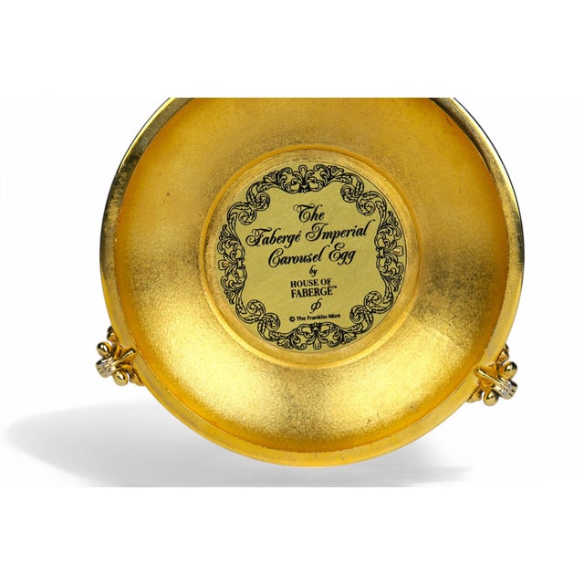 Franklin Mint House of Faberge; The Faberge Imperial Carousel Egg For Sale - Image 9 of 9