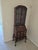 Vintage Queen Anne Secretary Desk Hutch – Mahogany Drop Front Writing Desk With Glass Display Top For Sale - Image 4 of 7