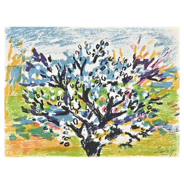 Robert Savary, The Spring Tree, Original Lithograph, 1976 For Sale
