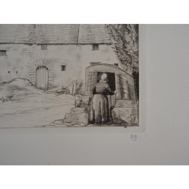 Jean-Emile Laboureur, The Village Well, 1928, Etching For Sale - Image 3 of 7