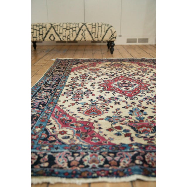 Antique Mohajeran Sarouk Rug - 4'11" x 7'1" For Sale - Image 12 of 12