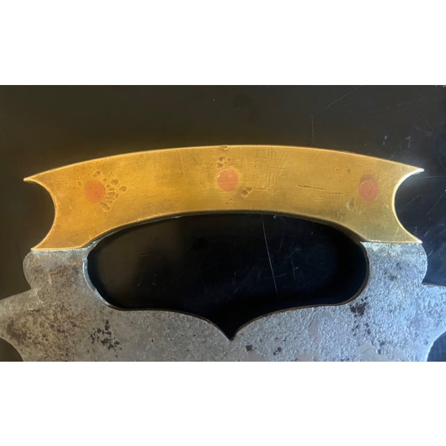 Victorian 19th Century Iron and Brass Chopper With Cutout Design For Sale - Image 3 of 10