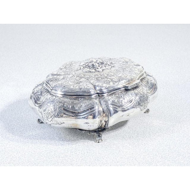 Vintage Silver Jewelry Box, 1930s For Sale - Image 17 of 18