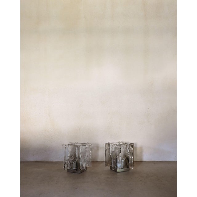 Murano Glass Table Lamps from Mazzega, 1970, Set of 2 For Sale - Image 6 of 6