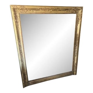 Antique Frech Gilt Over Mantle Mirror For Sale