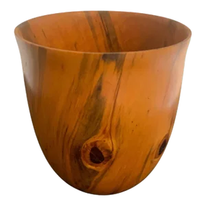 2004 Norfolk Island Pine Wood Bowl Hawaii Woodturner Signed and Dated