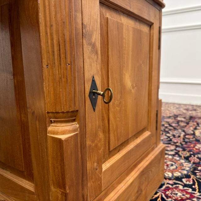 English Teak Desk with Brown Leather Top For Sale - Image 14 of 18