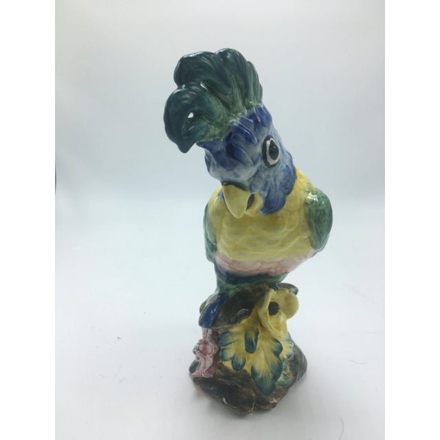 Charming cockatoo, add this to your decor for a beautiful pop of color and whimsy