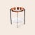 Copper and White Carrara Marble Deck Table by OxDenmarq Dimensions: D 57 x W 57 x H 67 cm Materials: Steel, White Carrara...
