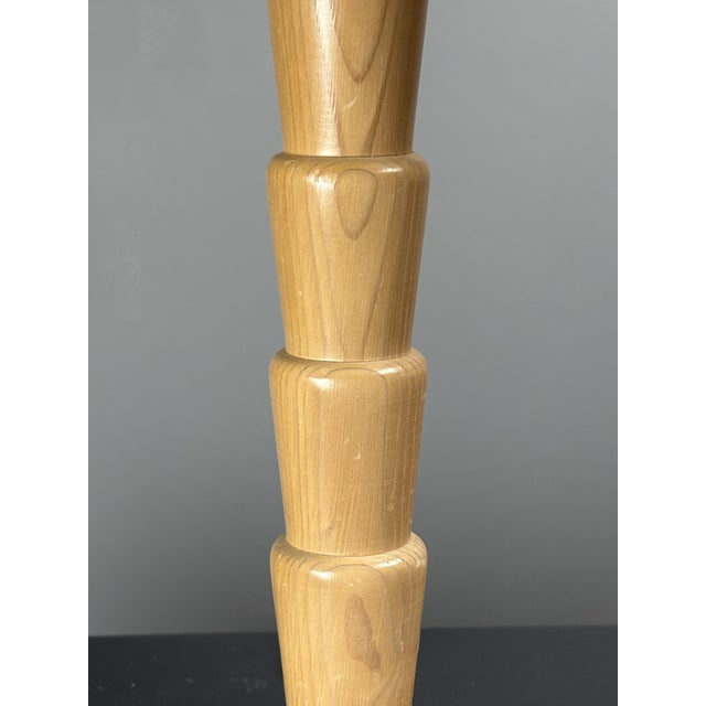 Mid-Century Modern Pine Palm Table Mushroom Lamp from Temde, Switzerland, 1970s For Sale - Image 3 of 13
