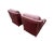 2000 - 2009 Hancock Moore Pair Austin High Back Lounge Chairs and 1 Ottoman Nailhead Trim For Sale - Image 5 of 18