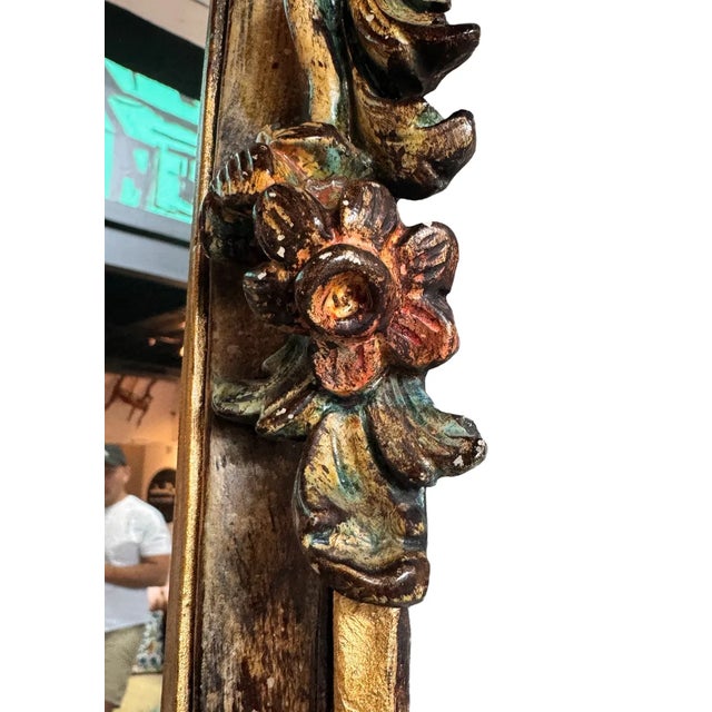 Early 20th Century Italian Rococo Hand-Carved Wall Mirror For Sale - Image 9 of 14