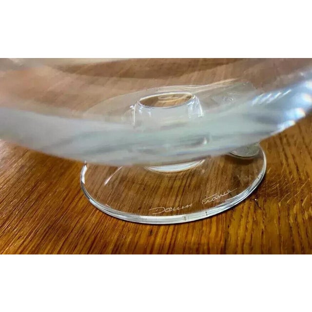 Snail-Shaped Bowl in Clear Crystal, 1970s For Sale - Image 3 of 6