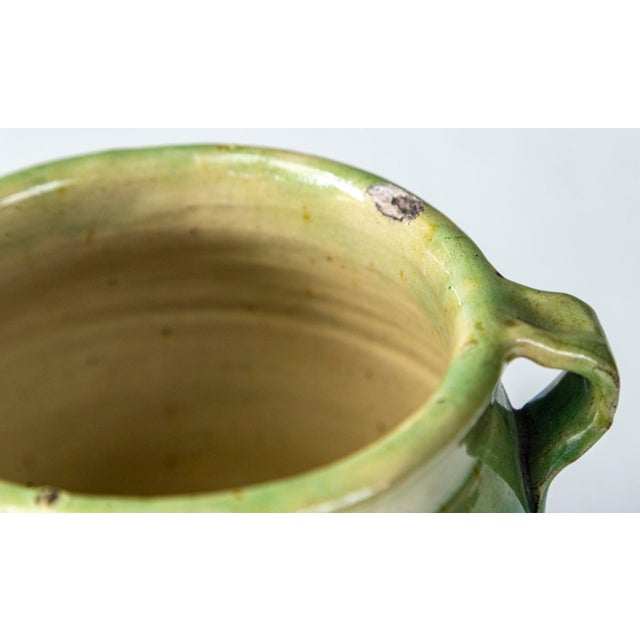 Green Glazed Pottery Storage Jar, France, Early 20th Century Chairish