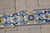 Ceramic 17th Century Portuguese Floral Border Tiles Set of 10 Blue, Yellow & White Antique For Sale - Image 7 of 12