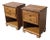 Vintage l.a. Period Furniture Wood Nightstands, Pair, 1960s For Sale