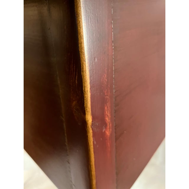 Brown 1990s Pine Planks Table / Stand With Tapered Legs For Sale - Image 8 of 10