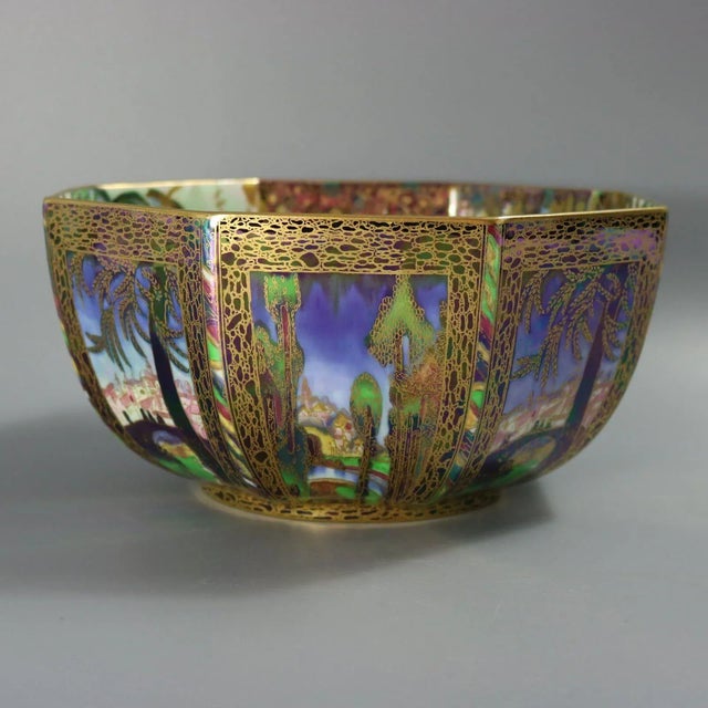 Art Deco Wedgwood Fairyland Lustre Octagonal Dana Bowl For Sale - Image 3 of 18
