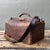 Brown Vintage Stamped Croco Doctors Bag For Sale - Image 8 of 12
