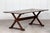 English Oak X-Framed Farmhouse Refectory Table, 1970s For Sale - Image 17 of 18