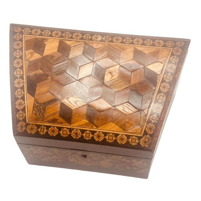 English 19th Century Tunbridge Style Correspondence Box For Sale - Image 3 of 7