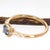 Metal Brazilian Aquamarine Ring W Natural Diamond Accents in Solid 14k Gold | Rd 4mm, Size 6.75 For Sale - Image 7 of 7