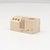 Italian desk organizer from the 1960s–70s, manufactured by Fratelli Mannelli and crafted from solid Rapolano travertine....