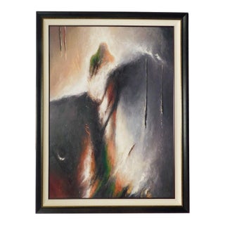 Larry Fodor "Passing Shaman" 1989 Original Oil on Canvas Custom Framed Hand Signed For Sale