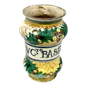 17th Century Italian Faience Apothecary Jar