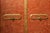 20th Century Italian Faux Red Porphyry Lacquered and Gilt Framed Wood Door For Sale - Image 5 of 14